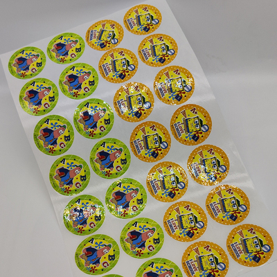 楕円形のシールのステッカー ロールスロイスは総合的なCMYK PPのステッカーのペーパーを広げる