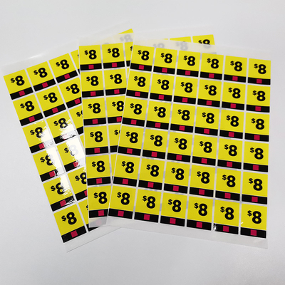 注文の小売りのステッカーCMYKの印刷物の永久的な昇進のラベルのステッカーを販売するBOPP