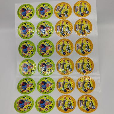 楕円形のシールのステッカー ロールスロイスは総合的なCMYK PPのステッカーのペーパーを広げる