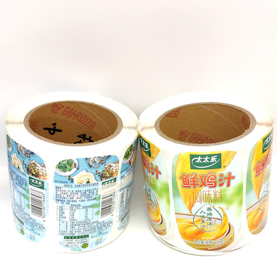 CMYKデジタル ジュースの飲料のびんはBOPPを白い台形と防水と分類する