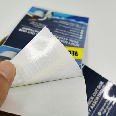 無光沢の防水習慣は取り外し可能な付着力のビニールを印刷するステッカーCMYKを型抜きした