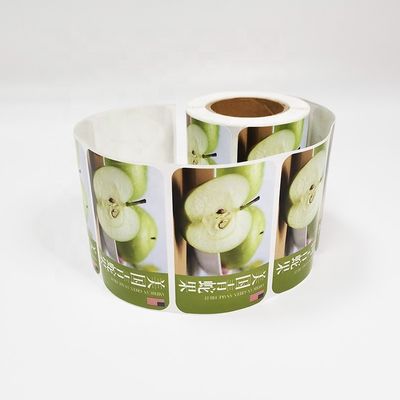 円 食品 粘着剤 ラベル フィルム 裏付け 最低MOQ 1000pcs
